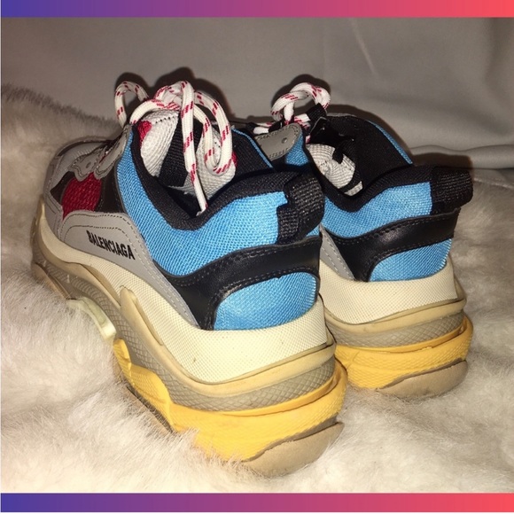 Balenciaga Triple S in gray red and blue size 38 - Picture 2 of 7